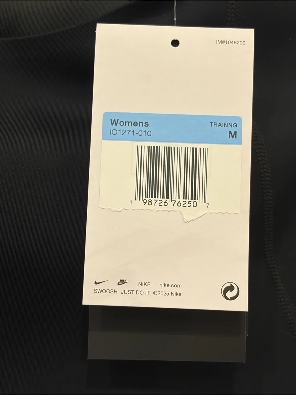Nike Black Short-Sleeve Athletic Top